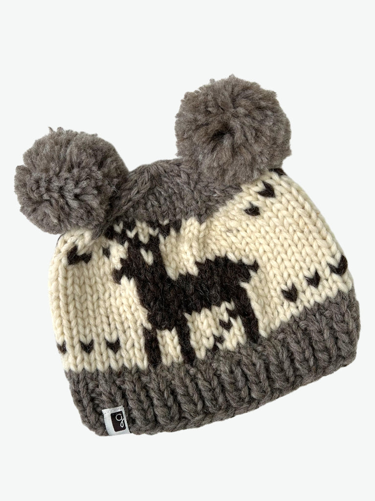 Kids Deer Toque (Double pom pom)